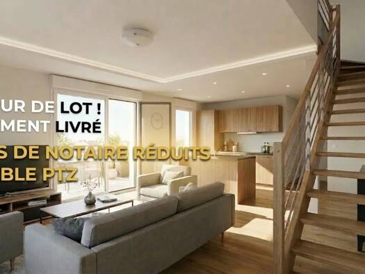 Appartement à vendre - neuf 220 000 € 3 pièces 2 chambres 58 m² 1er étage Bruguières 31150