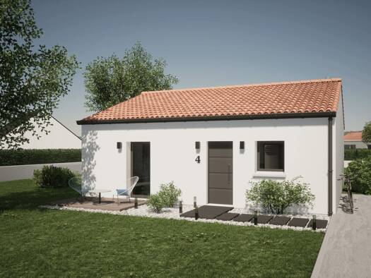 Terrain avec maison neuve à vendre 157 908 € 3 pièces 2 chambres 67 m² 600 m² de terrain Sèvremoine 49230