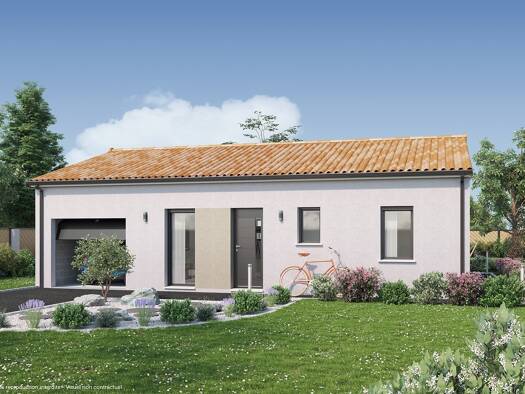 Terrain avec maison neuve à vendre 150 877 € 3 pièces 2 chambres 75 m² 462 m² de terrain Sud-Sud Est Beaupréau-en-Mauges 49600