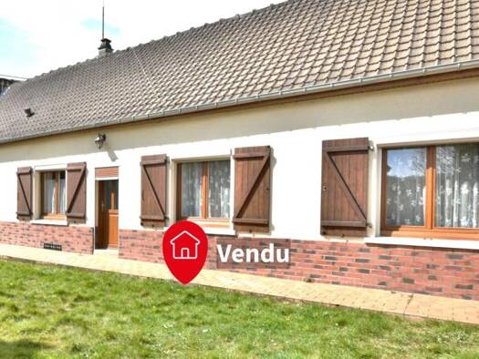 Maison à vendre 140 400 € 4 pièces 3 chambres 85 m² 1 137 m² de terrain Domart-en-Ponthieu 80620