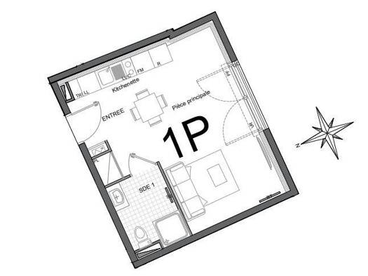 Appartement à vendre - neuf 153 440 € 1 pièce 28 m² 1er étage Trilport 77470
