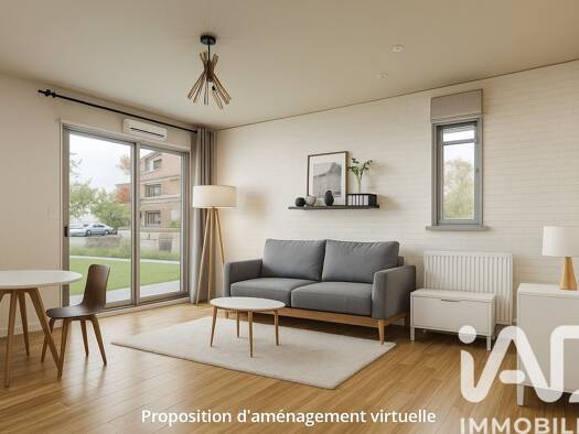 Appartement à vendre 149 500 € 2 pièces 1 chambre 43 m² RDC/2 Les Couëts Sud Bouguenais 44340