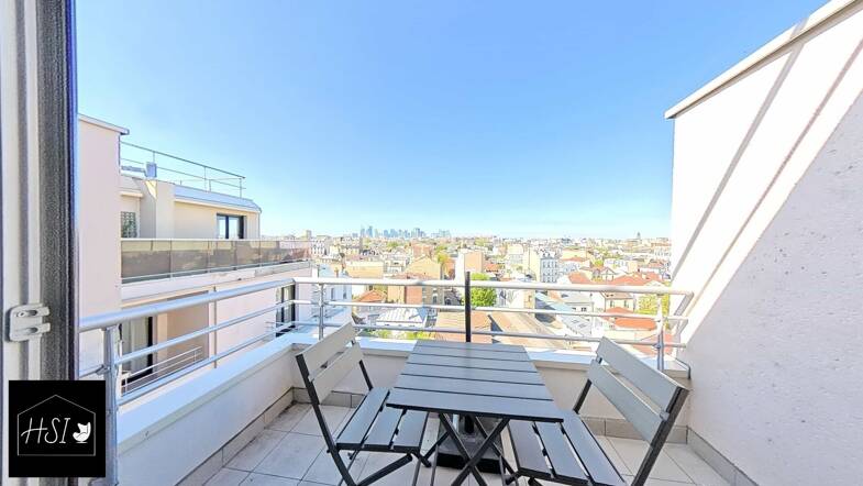 Appartement à louer 1 190 € 1 pièce 27 m² Sous le toit, Étage 7/7 Asnieres sur Seine 92600