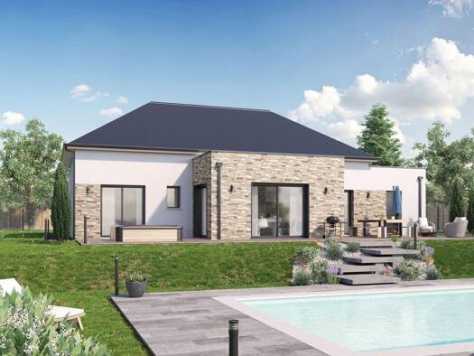 Terrain avec maison neuve à vendre 262 247 € 4 pièces 3 chambres 117 m² 1 180 m² de terrain Pithiviers-le-Vieil 45300