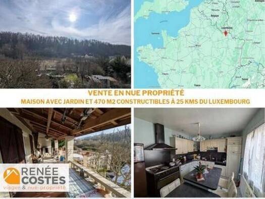 Maison en viager occupé Bouquet 128 520 € 5 pièces 3 chambres 85 m² 1 158 m² de terrain Tucquegnieux 54640