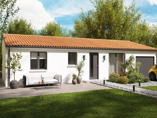 Terrain avec maison neuve à vendre 174 772 € 4 pièces 3 chambres 79 m² 810 m² de terrain Béruges 86190