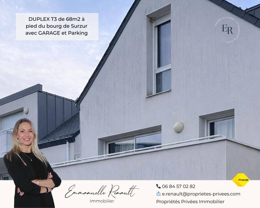 Appartement 3 pièces 68 m² · à Surzur · 67,7 m² · 210 000 €