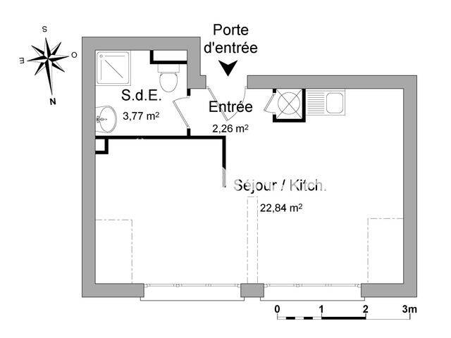 Appartement 1 pièce 29 m² · à Florange · 28,9 m² · 509 €/mois