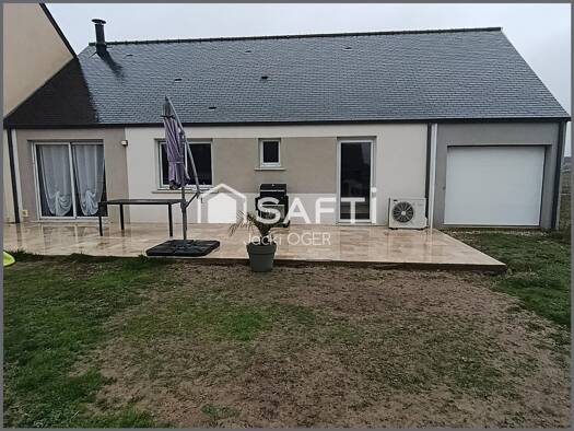 Maison de plain-pied à vendre 237 000 € 4 pièces 3 chambres 89 m² 403 m² de terrain Cinq-Mars-la-Pile 37130