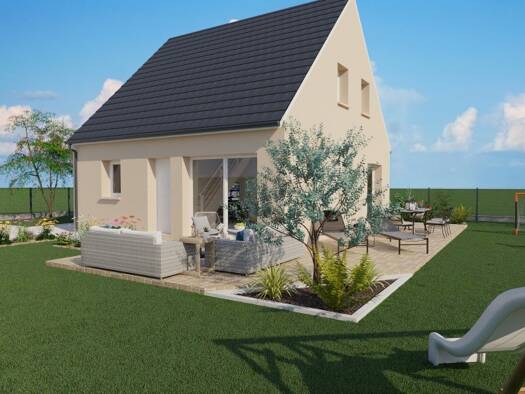 Terrain avec maison neuve à vendre 217 500 € 6 pièces 4 chambres 89 m² 953 m² de terrain Boulleville 27210