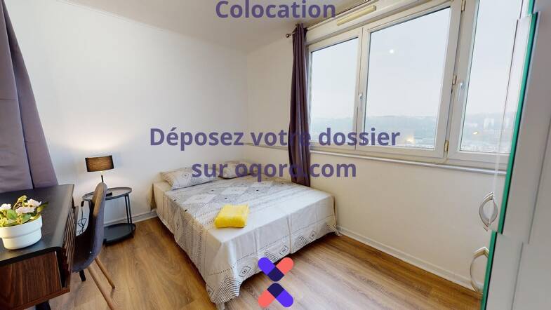 Appartement à louer 530 € 7 pièces 6 chambres 86 m² 11ème étage Vaise-Rochecardon-Industrie Lyon 9ème 69009