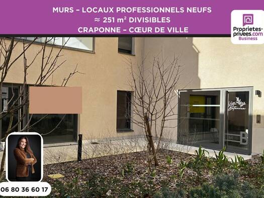 Local commercial à vendre 719 005 € 251 m² de surface de vente divisible Centre Craponne 69290