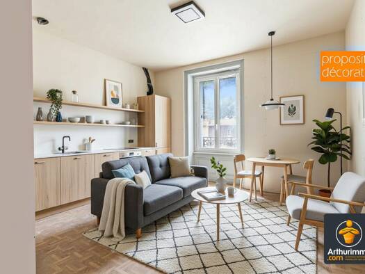 Appartement à vendre 40 000 € 1 pièce 18,8 m² Étage 1/3 Givors 69700