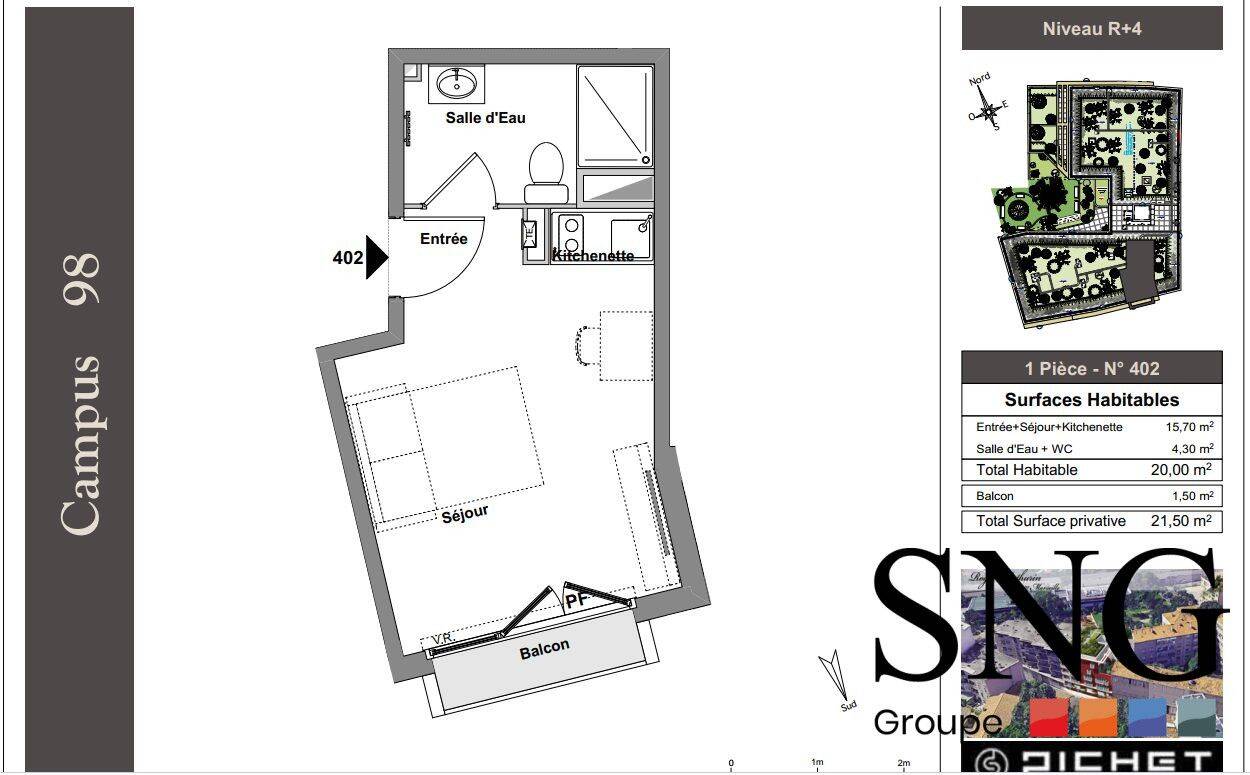Appartement 1 pièce 20 m² · à Marseille 10ème Arrondissement · 20 m² · 490 €