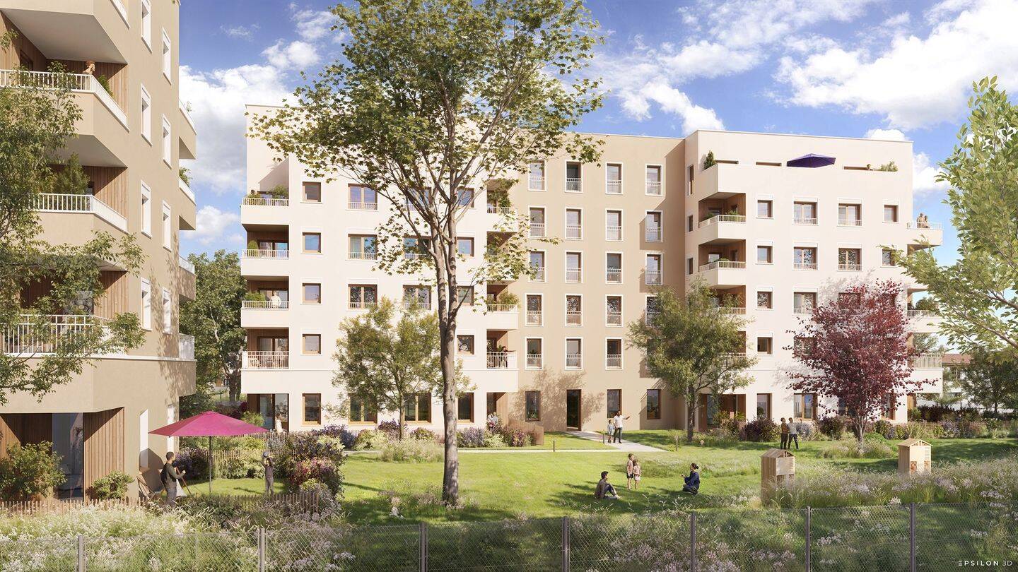 Appartement 3 pièces 61 m² · à Vaulx-en-Velin · 60,8 m² · 258 400 €