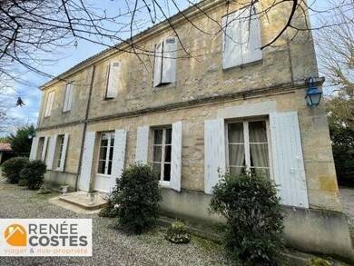 Hôtel particulier en viager occupé Bouquet 195 500 € 12 pièces 5 chambres 230 m² 1 102 m² de terrain Le Lac-Bacalan Bordeaux 33000