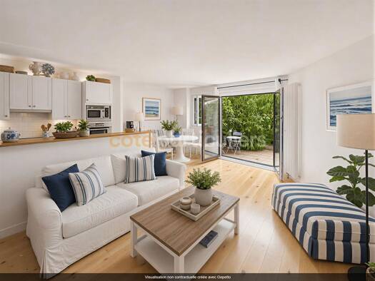 Appartement à vendre 395 000 € 3 pièces 1 chambre 60 m² RDC/4 Centre Clamart 92140