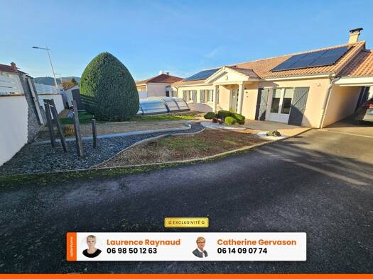 Maison de plain-pied à vendre 388 500 € 6 pièces 4 chambres 150 m² 702 m² de terrain Les Martres-de-Veyre 63730