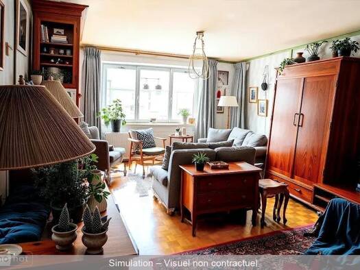 Appartement à vendre 330 000 € 3 pièces 2 chambres 77,6 m² 3ème étage Saint Louis Lyon 7ème arrondissement 69007