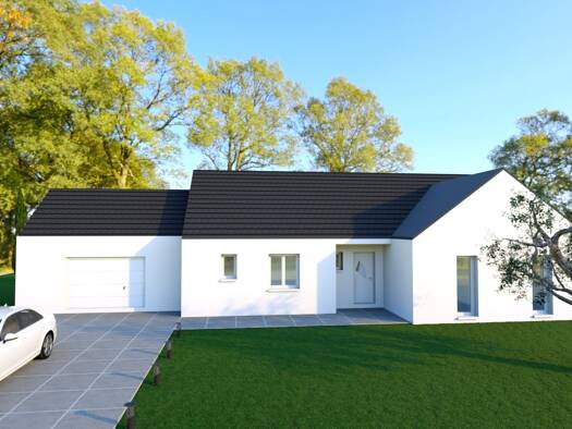 Terrain avec maison neuve à vendre 210 000 € 5 pièces 4 chambres 110 m² 1 047 m² de terrain Brécy 18220