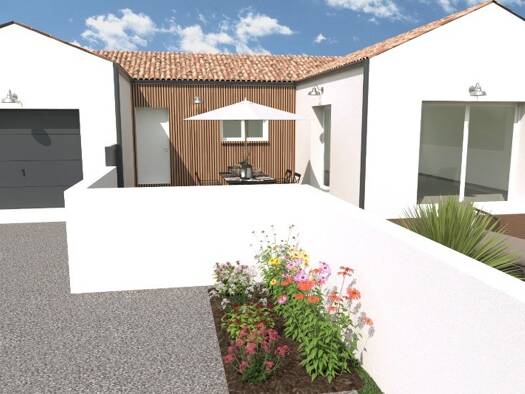 Terrain avec maison neuve à vendre 296 000 € 5 pièces 3 chambres 80 m² 292 m² de terrain La Jarne 17220