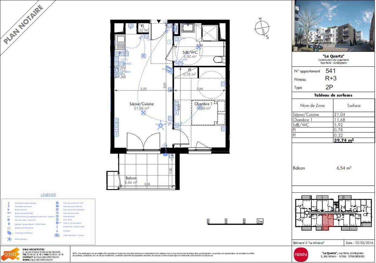 Appartement 2 pièces 40 m² · à Schiltigheim · 39,7 m² · 643 €
