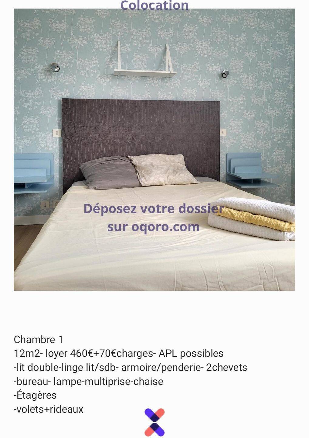 5 pièces 72 m² · à Rennes · 72 m² · 530 €/mois