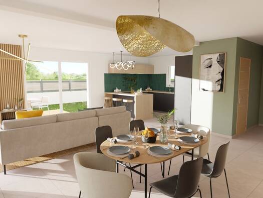 Terrain avec maison neuve à vendre 297 000 € 4 pièces 3 chambres 94 m² 608 m² de terrain Saint-Chef 38890