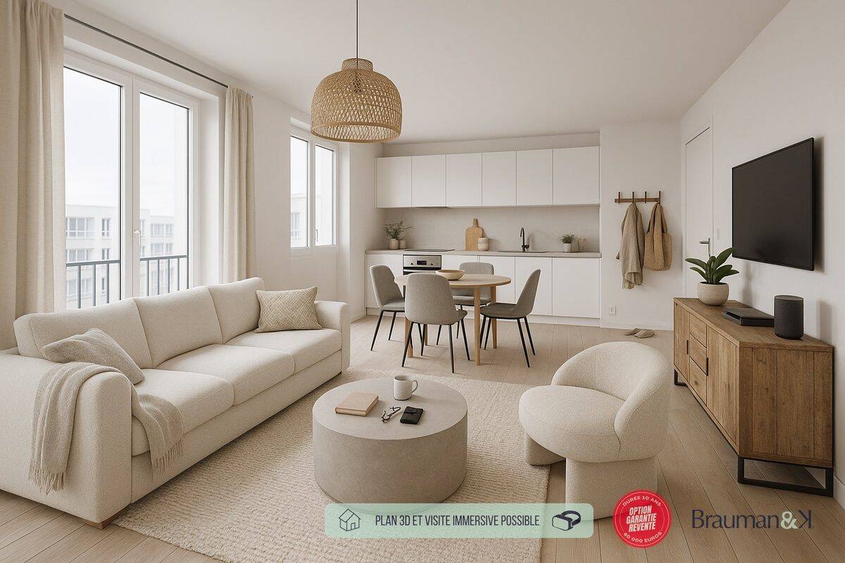 Appartement 3 pièces 66 m² · à Serris · 66 m² · 330 000 €