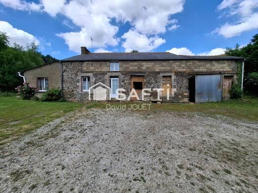 Maison à vendre 76 000 € 3 pièces 2 chambres 47 m² 3 109 m² de terrain Rohan 56580