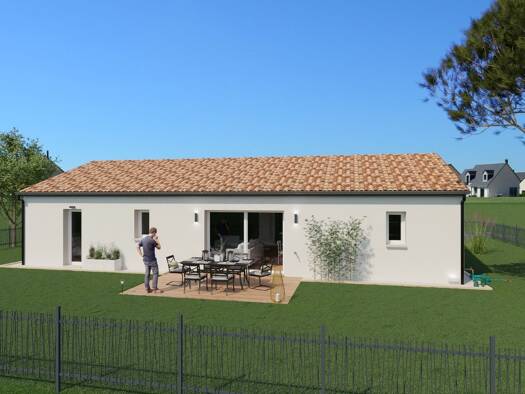 Terrain avec maison neuve à vendre 240 777 € 4 pièces 3 chambres 90 m² 980 m² de terrain Rilhac-Rancon 87570