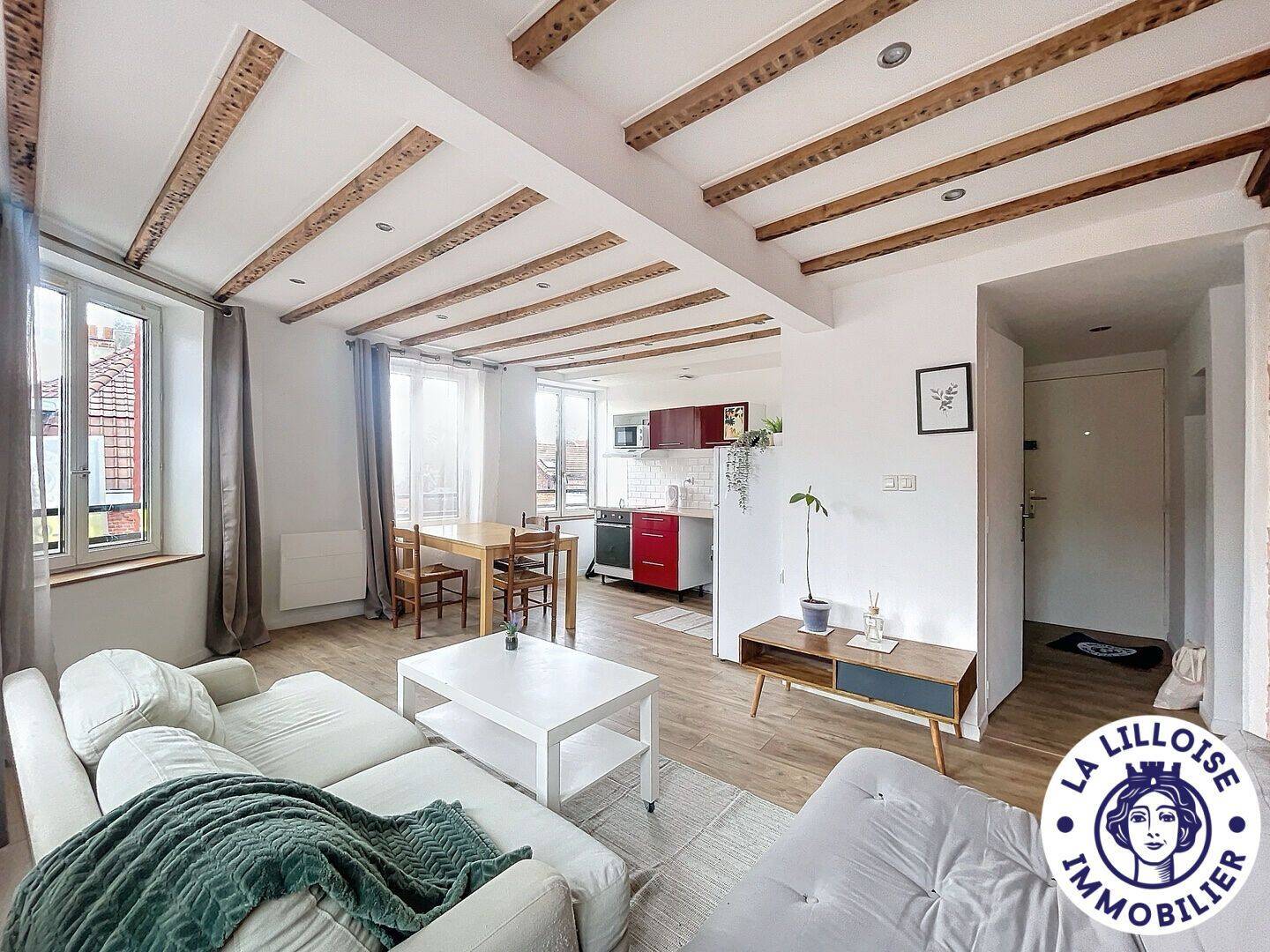 Appartement 3 pièces 50 m² · à Lille · 49,8 m² · 890 €