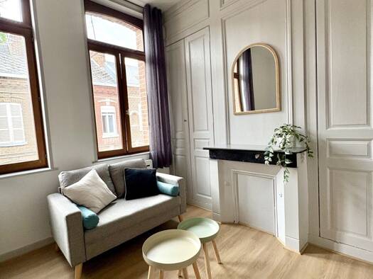 Appartement à louer - Première occupation 560 € 1 pièce 22,5 m² Étage 1/2 dès le 30/04/2026 Henriville Amiens 80000