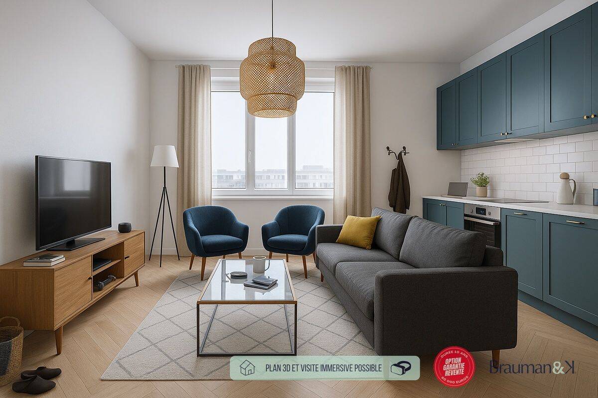 Appartement 2 pièces 38 m² · à Paris 17ème Arrondissement · 38 m² · 362 000 €