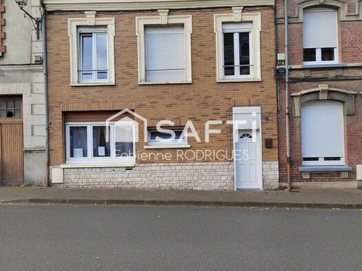 Maison à vendre 72 500 € 6 pièces 3 chambres 131 m² 80 m² de terrain Nord Le Cateau-Cambrésis 59360