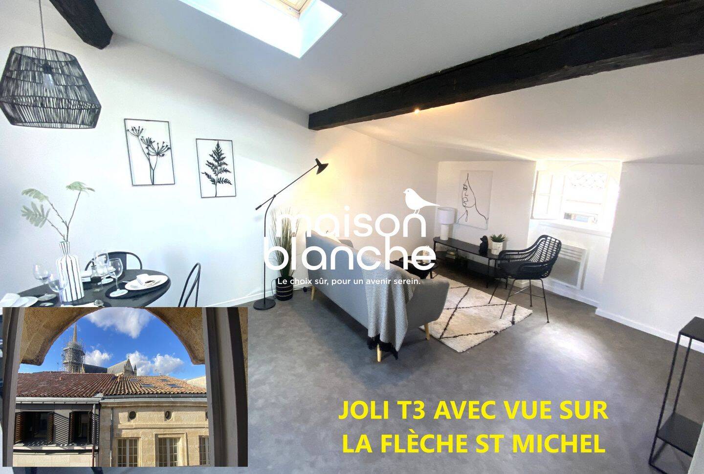 Appartement 3 pièces 51 m² · à Bordeaux · 50,6 m² · 235 000 €