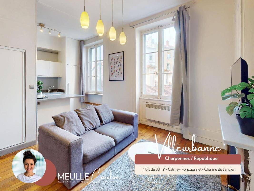 Appartement 1 pièce 33 m² · à Villeurbanne · 33,1 m² · 169 000 €