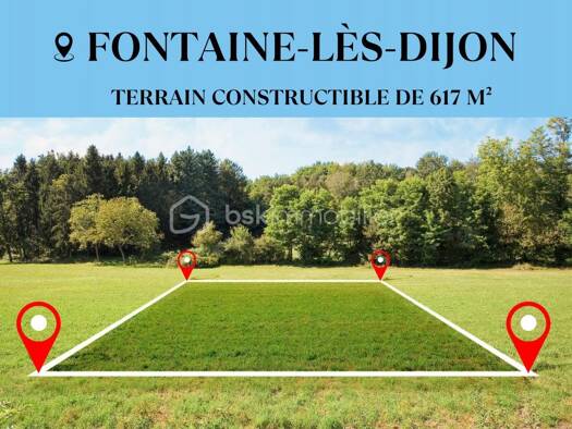 Terrain constructible à vendre 273 000 € 617 m² de terrain Majnoni Fontaine-lès-Dijon 21121
