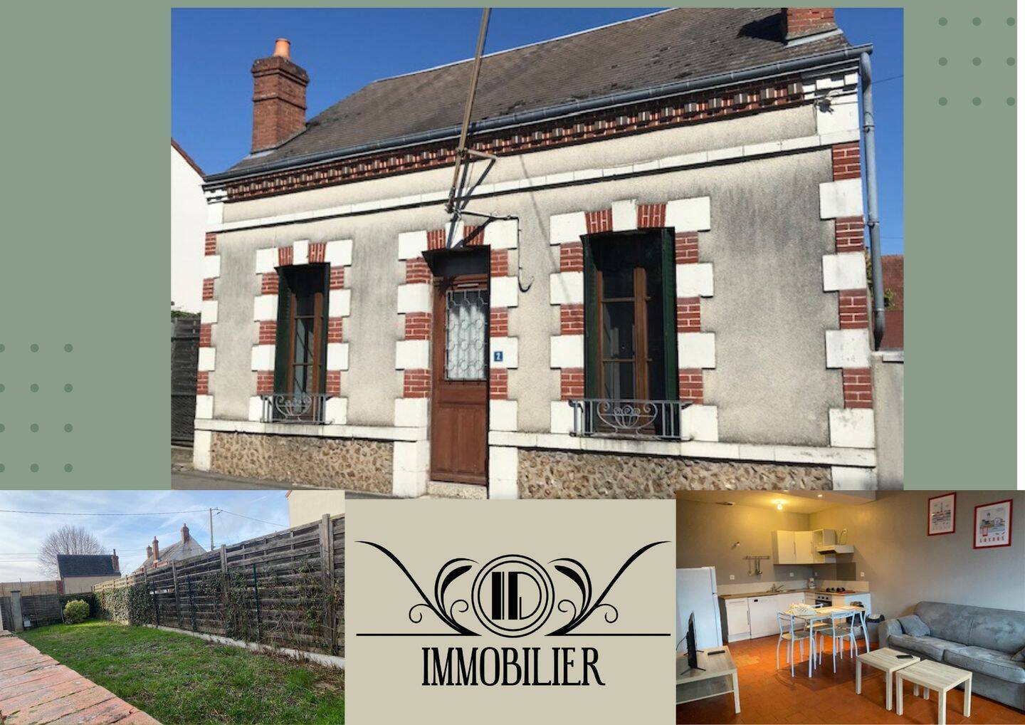 Maison 2 pièces 48 m² · à Gien · 47,7 m² · 650 €