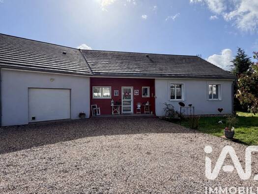 Maison de plain-pied à vendre 239 000 € 5 pièces 3 chambres 126 m² 1 600 m² de terrain Mulcey 57260