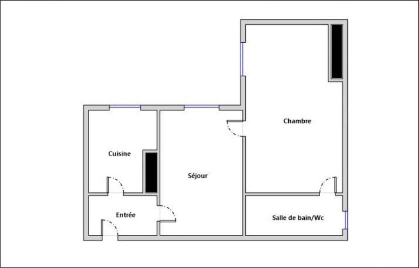 Appartement 2 pièces 27 m² · à Paris 17ème Arrondissement · 26,7 m² · 220 000 €