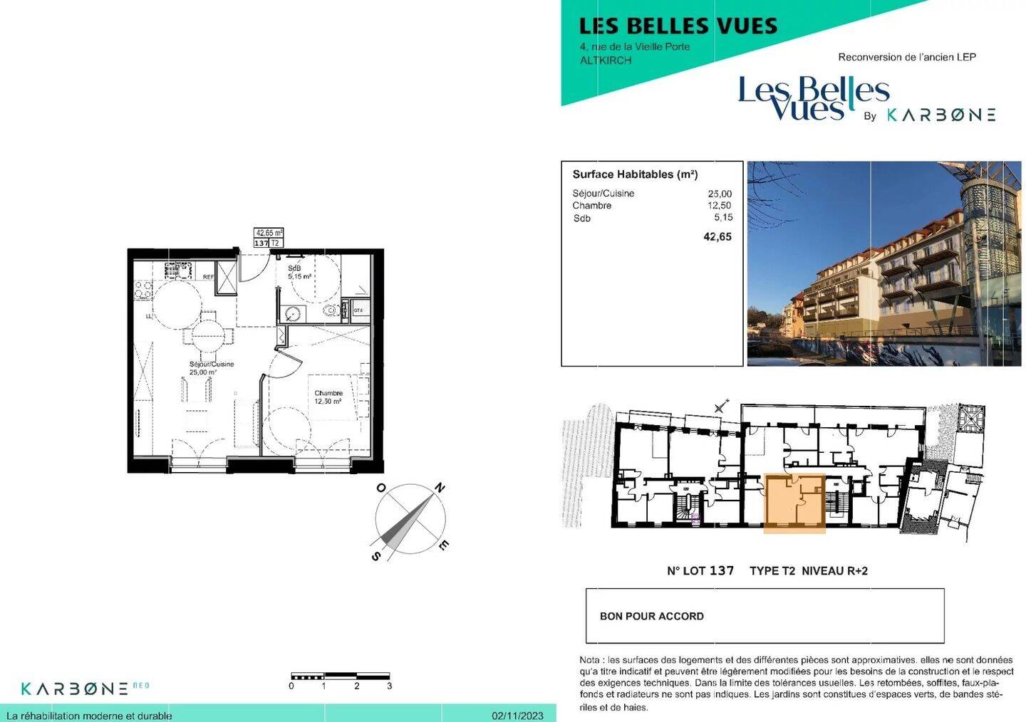 Appartement 2 pièces 43 m² · à Altkirch · 42,7 m² · 151 000 €