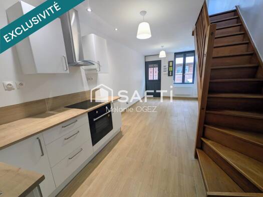Maison à vendre 86 000 € 3 pièces 2 chambres 57 m² 32 m² de terrain Centre Lillers 62190