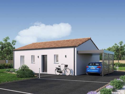 Terrain avec maison neuve à vendre 218 288 € 3 pièces 2 chambres 65 m² 300 m² de terrain Brem-sur-Mer 85470