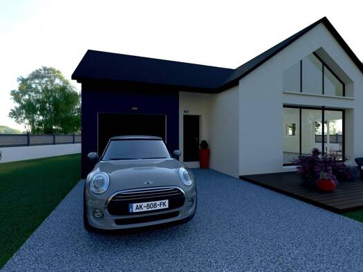 Terrain avec maison neuve à vendre 299 000 € 4 pièces 3 chambres 96 m² 351 m² de terrain Nord Châteaugiron 35410