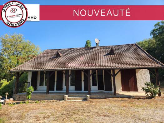 Maison de plain-pied à vendre 160 000 € 4 pièces 3 chambres 85 m² 1 147 m² de terrain Creysse 24100