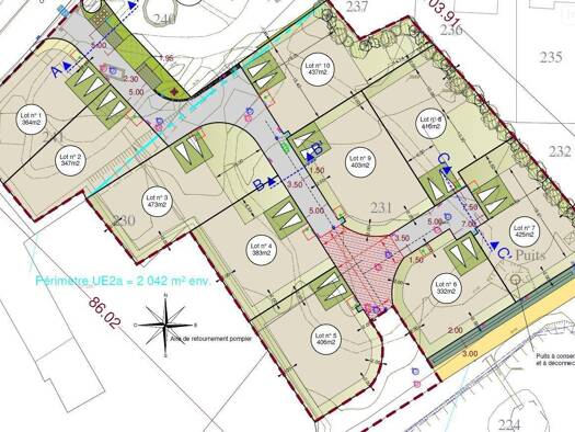 Terrain constructible viabilisé à vendre 115 890 € 473 m² de terrain Saint-Erblon 35230