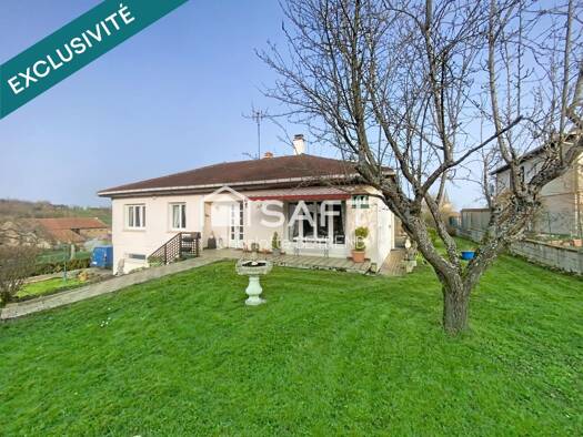 Maison de plain-pied à vendre 279 000 € 5 pièces 4 chambres 113 m² 850 m² de terrain Lesménils 54700