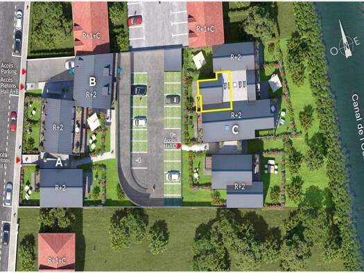 Appartement à vendre - neuf 242 000 € 3 pièces 2 chambres 61,6 m² dès le 31/12/2027 La Corniche-Frot-Saint Faron-Clémenceau Meaux 77100