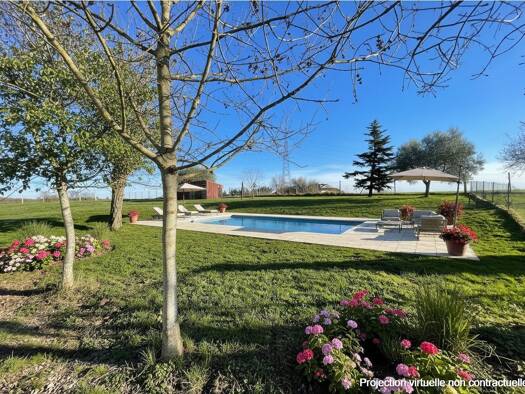 Maison de plain-pied à vendre 298 000 € 4 pièces 3 chambres 95 m² 2 404 m² de terrain Quint-Fonsegrives 31130